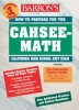 The math review chapters cover probability, statistics, number sense, geometry, evaluating and writing expressions with equations, graphs, solving equations, and logical reasoning. There are two full-length practice tests with solutions to all questions. 